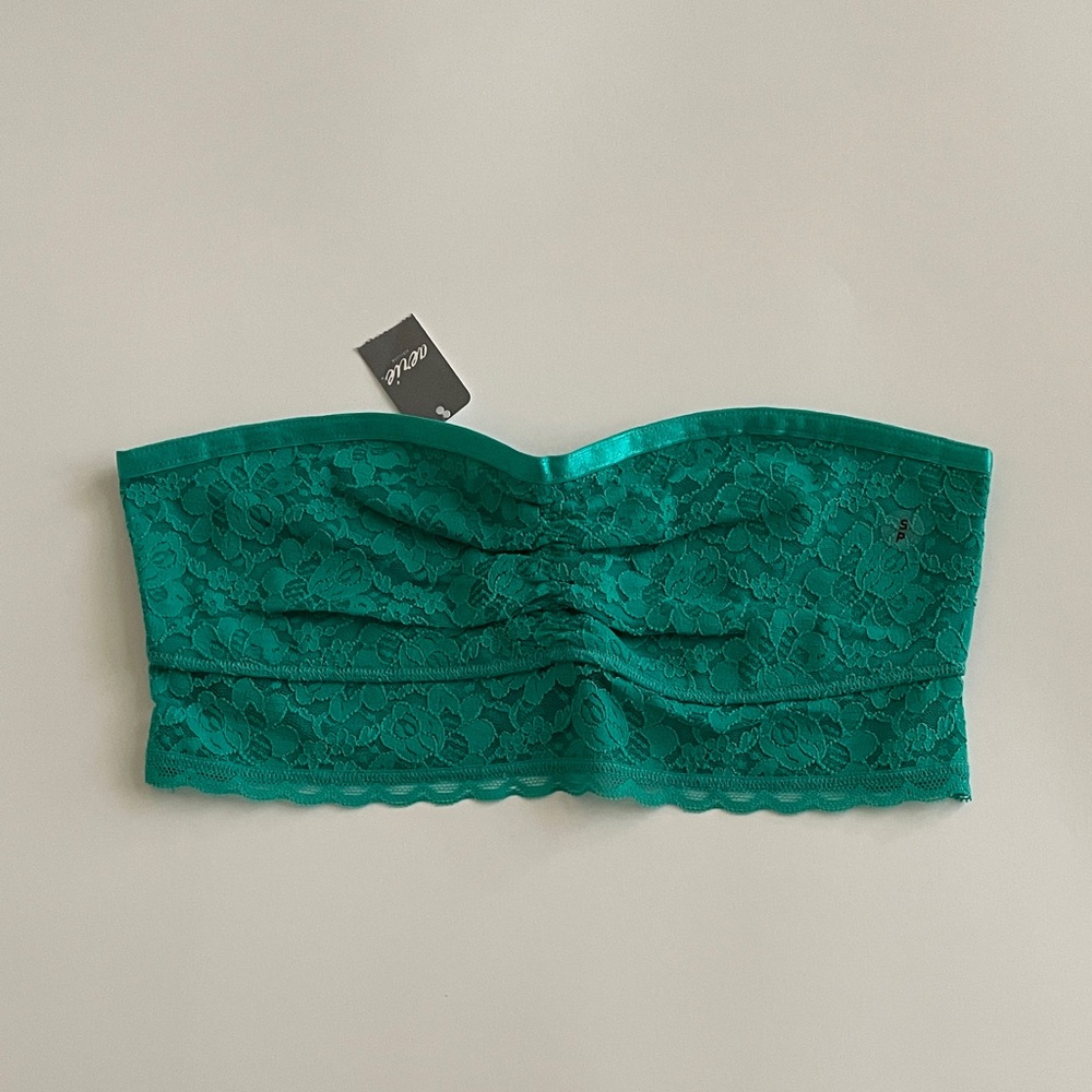 aerie Lace Bandeau Sweetheart Longline 2013 Bandeau Bralette Green